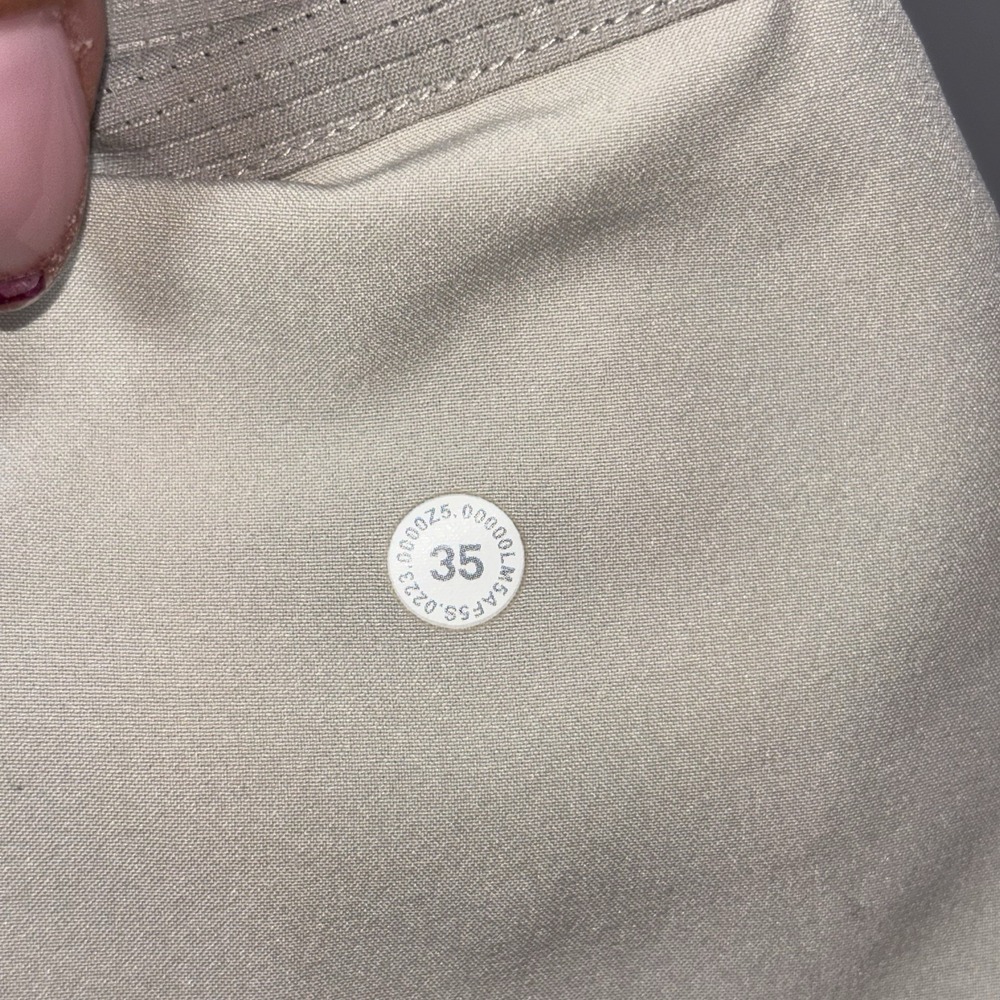 Lululemon Commission Slim Ventlight WovenAir Vapor Pants Mens Size 35 - Picture 9 of 9